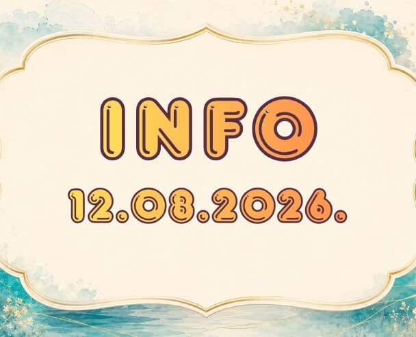 Info: 12. avgust, 2026.