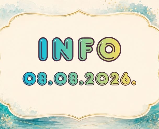Info: 8. avgust, 2026.